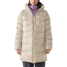 Beige - Dam Kappor & Rockar Haglöfs Rosson Down Parka Women Chalk Beige