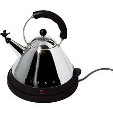 Alessi Black Kettles Alessi 1.5L Stainless Steel Cordless Kettle Black