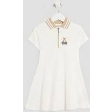 24-36M - Everyday Dresses River Island Mini Girls Ribbed Leopard Cherry Bow Dress - White