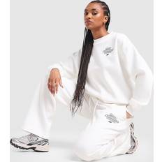 New Balance Women Trousers New Balance 740 Wide Leg Joggers - White
