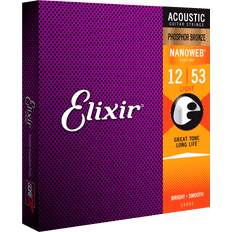Elixir Acoustic Phosphor Bronze with Nanoweb Coating Light 12-53