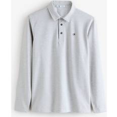 Silver Pikétröjor Calvin Klein Bayard Longsleeve Polo - Grå