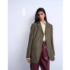 Green - Men Blazers Topshop 3 Button Menswear-Inspired Blazer Green Heritage Plaid