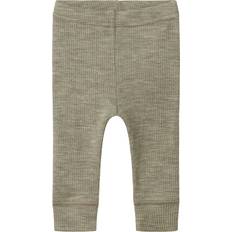 Træningstøj Leggings Name It Nbnwax Wool RIB Legging Noos Str 68 - Khaki