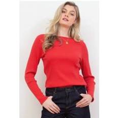 GOTS (Global Organic Textile Standard) - Women Clothing Kite Women's Ashington Boat Neck Jersey Top - Red