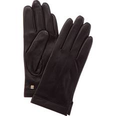 Cashmere - Women Gloves Bruno Magli Logo Cuff Cashmere-Lined Leather Gloves