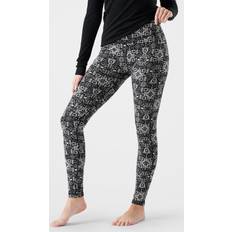 Florals - Women Base Layer Trousers Smartwool Classic Thermal Merino Pant - Black