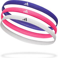 Blå - Dame Pandebånd adidas Hårbånd 3-Pak - Hvid/Pink/Hvid