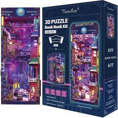 3D Wooden Puzzle DIY Book Nook Kit Cyber City