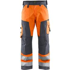 Blåkläder 1566 Hi-Vis Trousers - Orange/Mid Grey
