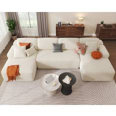 Beige Sofas Latitude Run Modular Beige Sofa 4 Seater