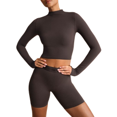SKIMS x Nike Vintage Seamless Mock Neck Crop Top - Phoenix