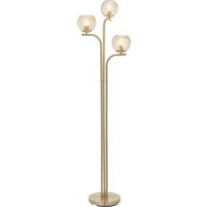 Corrigan Studio Litchford Brushed Brass Floor Lamp
