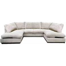Beige - Corner Sofas Furniture 786 Aspen Full Back Ivory Sofa