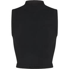 SKIMS x Nike Vintage Seamless Mock Neck Bra Top - Obsidian
