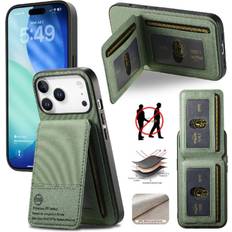 Leather Rfid Blocking Case Für iPhone 17 Pro Max