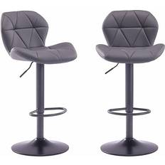 Grey Chairs HNNHOME Hnnhome Grey Bar Stool