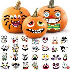 Shein 64pcs Halloween Pumpkin Decorating Stickers