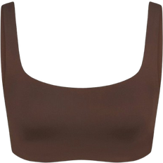 SKIMS x Nike Matte Scoop Neck Bra - Dark Sepia