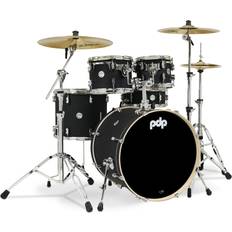 by DW Shell set Concept Maple Finish Ply Satin Black, PDCM2215BK