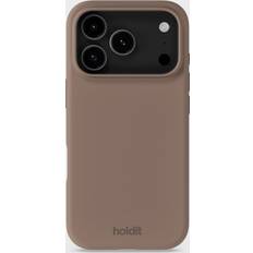 Holdit Apple iPhone 16 Pro Mobilfodral Holdit iPhone 17 Pro Soft Touch Silikon Mocha Brown