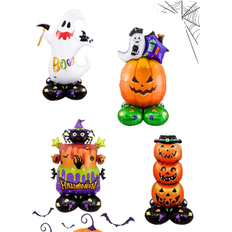 Shein 1set Giant Stand Pedestal Halloween Foil Balloons