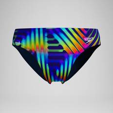 Natural Swimming Trunks Speedo Club Training Printed Brief - Navy/Green