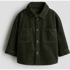 Shirts Children's Clothing H&M Dark Green Cotton Corduroy Shirt