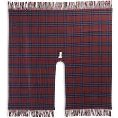 Checkered - Women Capes & Ponchos Burberry Reversible Check Wool Cape - Sash Red