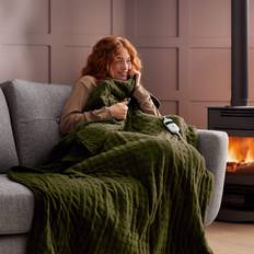Silentnight heated throw Silentnight Luxury Heated Throw Green