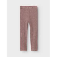 Skidor Strumpbyxor & Stay-ups Name It Wang Ull Neddle Legging Solid - Rosa