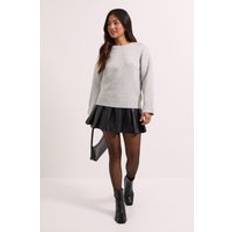 Dorothy Perkins Women's Petite Grey Scattered Sparkle Jumper - Grey Marl