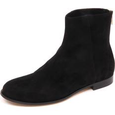 Jimmy Choo Støvler Jimmy Choo Ruskind Flad Støvle Sko - Sort