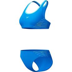 Speedo Dame Bikinier Speedo Women's Placement Bikini Damer - Blå