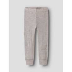 Træningstøj Leggings Name It Nacreous Cloud Nmnwax Uld Rib Leggings Noos - Grey