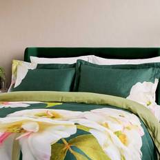 Satin Bed Linen Ted Baker Gardenia Cotton Set Double Duvet Cover Green