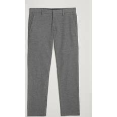 NN07 Byxor NN07 Theo Brushed Cotton Trousers - Dark Grey