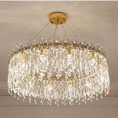 Ljuskrona Vardagsrum Kristalllampa Glas