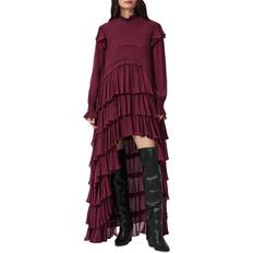 AllSaints Long Dresses AllSaints Cavarly Long Sleeve Maxi Dress - Red