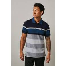 Natural Polo Shirts Debenhams Maine Navy Polo Mens Casual Navy Orlando Stripe Polo Shirt - Navy