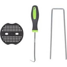 200Pc Weed Membrane Fixing Set 15cm Silver