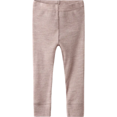 Tøj Name It Shadow Gray Nbnwax Uld Rib Leggings - Gray