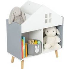 Shelfs Relaxdays Children's House-Shaped Shelf 6 Compartments 65.7 x 60 x 30 cm
