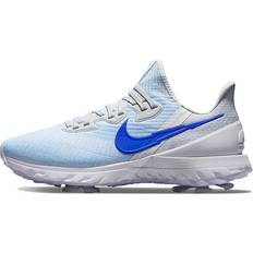 Blåa - Unisex Golfskor Nike Air Zoom Infinity Tour Golf Wide Sneakers Pure-Platinum Volt - White Racer Blue