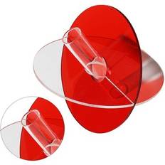 Acrylic Vases Transparent Red Acrylic Geometric Flower Vase