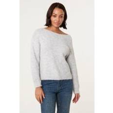 Grey Cardigans Blue Vanilla Grey Bow Knit Cardigan Sweater