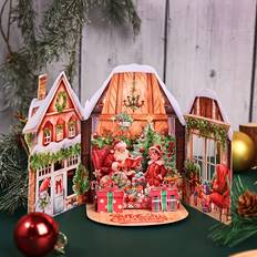 Vintage Christmas Greeting Card With Envelope