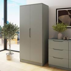 Green Clothing Storage Fwstyle Luno 2 Door Modern Top Wardrobe