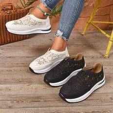 Mesh - Women Loafers Shein Plus Size Women's Thick Sole Fisherman Shoes