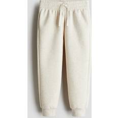 H&M Brushed Inside Joggers - Light Beige Marl (1237254003)